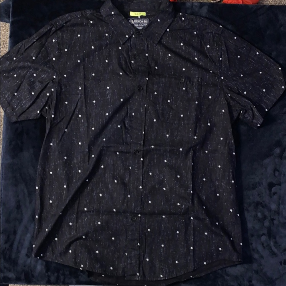 American Rag Short Sleeve Button Down Shirt